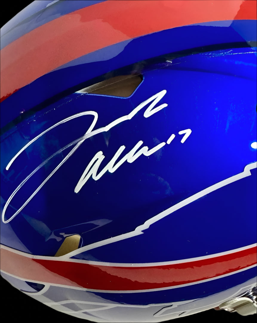 Josh Allen Signed Full Size Authentic On-Field Flash Buffalo Bills Helmet - Beckett COA